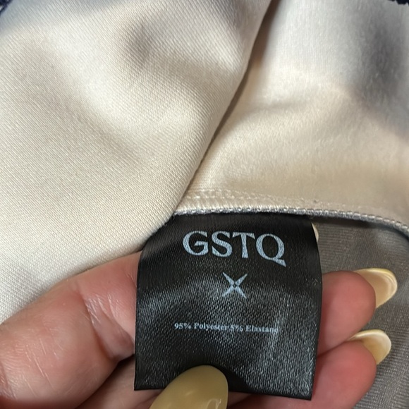 GSTQ Knit Track Jacket Midnight Colorblock Full Zip Blue gray Men’s M NEW - Picture 11 of 14